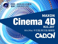 MAXON Cinema 4D C4D R21.207 Win/Mac 中文版/英文版/po*解(和谐)版